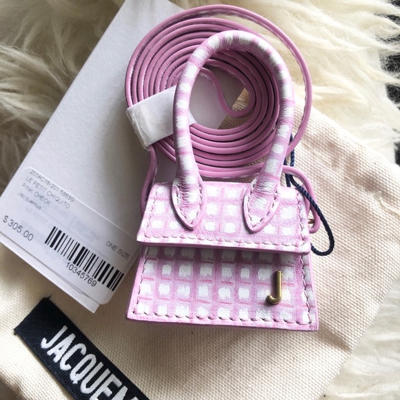 Jacquemus Handbags - Jacquemus Le Petit Chiquito Pink Check MiniBag NWT